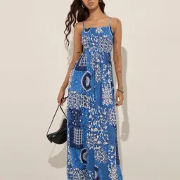Bombay Paisley by Westside Blue Printed Jumpsuit-picture-33