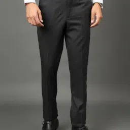 Club York Navy Regular Fit Checks Trousers-picture-39