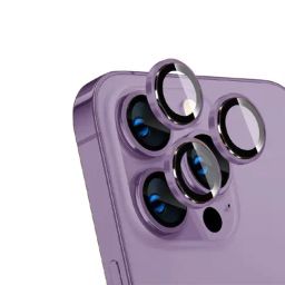 GRIPP FOCAL Camera Lens Protector 3N1 for iPhone 14 Pro/14 Pro Max Crystal Clear HD Tempered -Purple-24