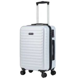 Assembly Silver Textured Cabin Trolley Bag - 20 inch-image-25