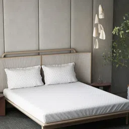 DDecor White & Pink Polka Dots Printed 144 TC Cotton King Bedsheet Set 2.74 m x 2.74 m-7