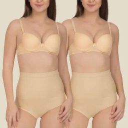 Tweens Beige Solid Waist Panty (Pack of 2)-image-71