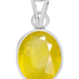 Clara Yellow Sapphire 4.8cts Sterling Silver Pendant-image-81