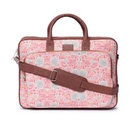 ZOUK Mangalore Blossoms Multicolor Printed Laptop Messenger Bag-picture-2