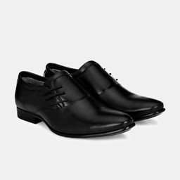 LeatherKraft Men Stacked Heel Lace-Up Formal Loafers-picture-46