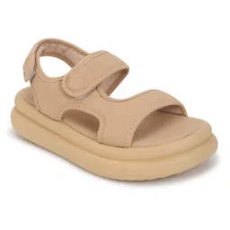 Truffle Collection PU Flatform Sandals with Bows-36