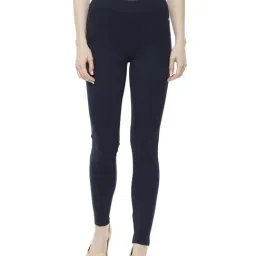 Solly by Allen Solly Navy Mid Rise Trousers-picture-12