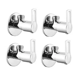 CLINTON Oxy Brass Angle Valve with Wall Flange for Bathroom (Pack of 4)-image-83