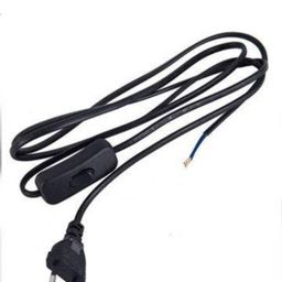 generic MATEEN HANDICRAFTS Long Wire with Bed Switch On Off Button for Table Lamps and DIY Projects (1.5 Meter, 60 Inch, Black) image 1