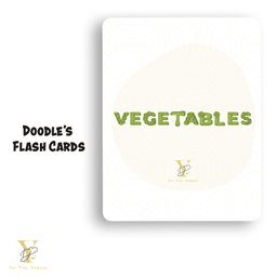 Yellow Doodle Sensory Vegetables Flash Cards - Multicolour-image-8