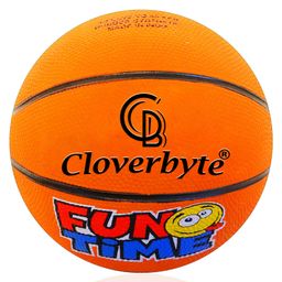 CLOVERBYTE FUNTIME Junior Size 3 Basketball -Orange-4