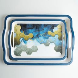 Superware Melamine Mattrix Serving Tray Set-Mistpeak Matte (Set Of 2)-26