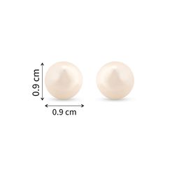 Nipura 925 Sterling Silver Rhodium-Plated Pearls Circular Shaped Studs image 4