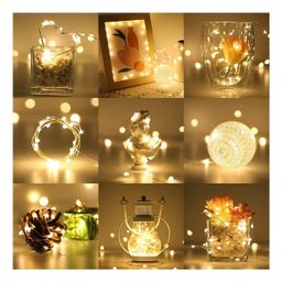 Bubble Trouble 3AA Battery Powered Waterproof Copper Wire String Fairy Lights with 30 LEDs Warm White 3 Meter - Golden image 3