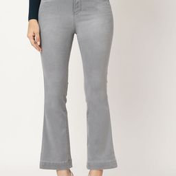 Kraus Jeans Women Flared High-Rise Light Fade Jeans-image-58