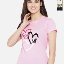 Tromko Women Pack of 3 Typography Printed Round Neck Cotton Regular Fit T-shirts-picture-22
