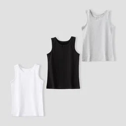 YUV Girls Pack Of 3 Sleeveless Camisoles-image-71