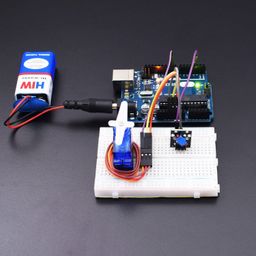 Control the rotation of SG-90 Servo Motor using Ball Switch Module -KT606Control the rotation of SG-90 Servo Motor using Ball Switch Module -KT606-26