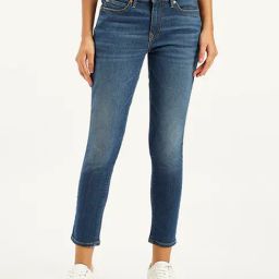 Levi's 711 Blue Mid Rise Skinny Fit Jeans-image-32