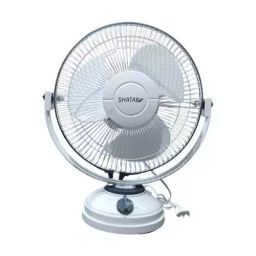 SHATAK (12 Inch) Oscillating High Speed 300 mm Table Fan White & Grey-9