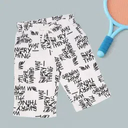 Pantaloons Junior Boys Whisper White Printed Shorts-picture-3