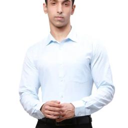 Park Avenue Blue Slim Fit Shirt-picture-24