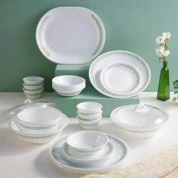 Corelle Multicolor Glass Spring Blossom Mint Breakfast Set 12 Pc-19