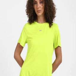 Reebok Yellow Cotton WOR RUN SPEEDWICK T-Shirt-image-63
