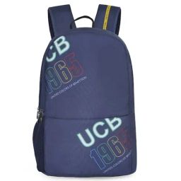 United Colors of Benetton Cosenza Navy Polyester Solid Laptop Backpack - 19 Ltrs-10