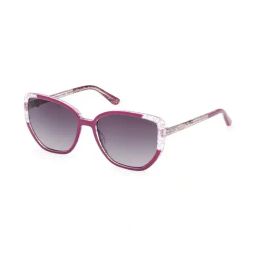 Guess GUS78825581BSG Grey UV Protected Cat Eye Sunglasses for Women-image-50