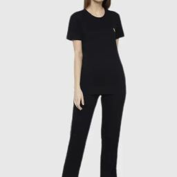 Vimal Jonney Black Regular Fit Pajama Set-image-82
