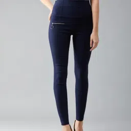 DOLCE CRUDO Navy Skinny Fit Jeggings-picture-10