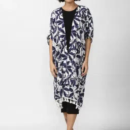 Forever 21 White & Navy Printed Jacket-picture-36