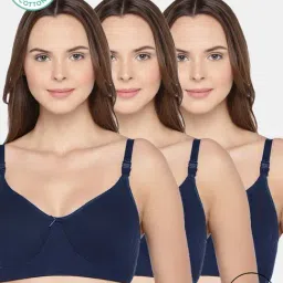 Inner Sense Navy Full Coverage Maternity Bra - Pack of 3-picture-48