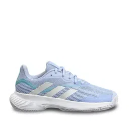 Adidas Women's CourtJam Control W Blue Tennis Shoes-picture-25