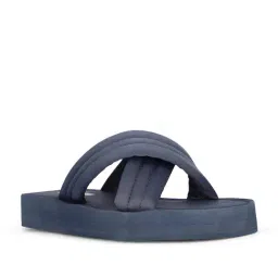 Bata Women's Blue Cross Strap Sandals-picture-18