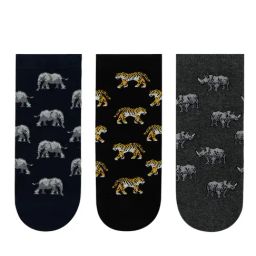 BALENZIA Multicolor Cotton Printed Lowcut Socks - Pack of 3-32