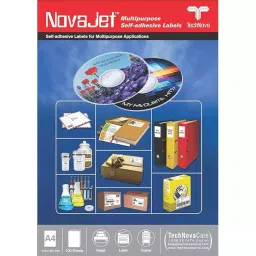 NOVAJET Multipurpose Labels 100 Sheets (12 Labels Per A4 Sheet) for Inkjet/Laser Printer image 4