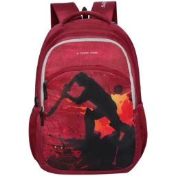 Nasher Miles Cricket Backpack for Men & Women | 3 compartment/Casual/College Bag | Red, 45L-image-44