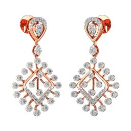 Joyalukkas 18k Gold & Diamond Golden Fall Blooms Earrings-image-79
