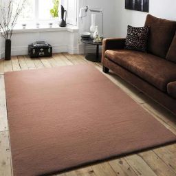 Obsessions Tan Solid Machine Made Carpet - Large-image-6
