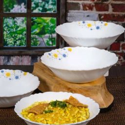 Cello White Opalware Snack Bowl (0.42 L) - Set of 6-15