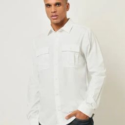 Lee White Cotton Regular Fit Shirt-picture-20