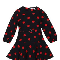Elle Kids Navy & Red Printed Full Sleeves Dress-image-45