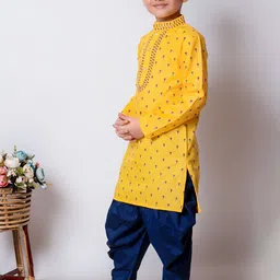 NFC CREATION Boys Printed Regular Thread Work Kurta with Patiala image 5