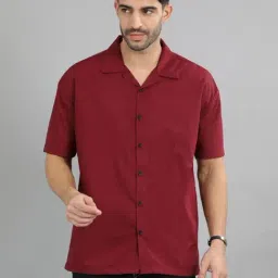 Bushirt Maroon  Regular Fit Shirt-picture-33