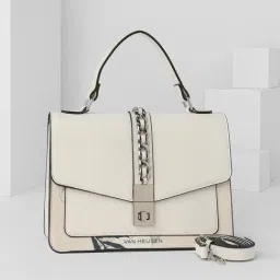 Van Heusen White Printed Sling Handbag-picture-3