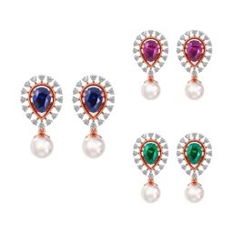 Joyalukkas 18k Gold & Diamond Artistic Paisley Ensemble Earrings-image-49