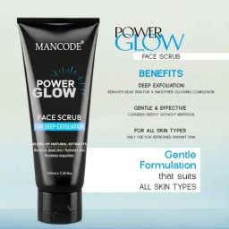 Mancode Power Glow Deep Exfoliation & Hydration Face Scrub - 100 ml image 2