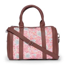 ZOUK Mangalore Blossoms Multicolor Printed Handheld Handbag-image-6